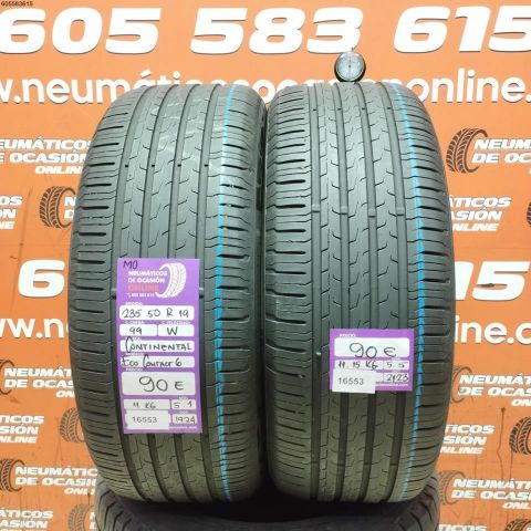 2x 235 50 R19 99W MO CONTINENTAL ECO CONTACT 6 5.1/5.5MM DOT 2123/1924