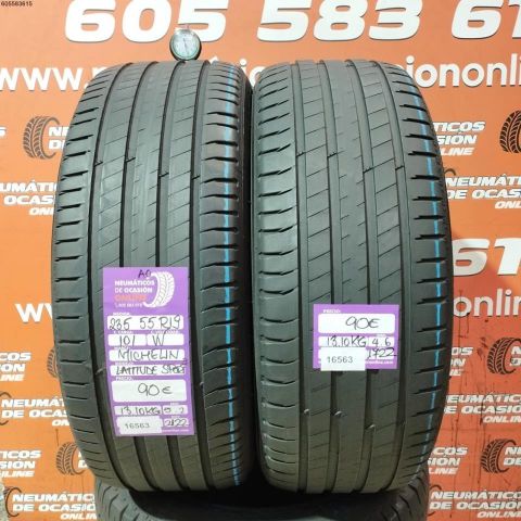 1 x 235 55 R19 101W MICHELIN LATITUDE SPORT 3 AO 5.2/4.6MM  DOT 2122/1722  REF. 16563