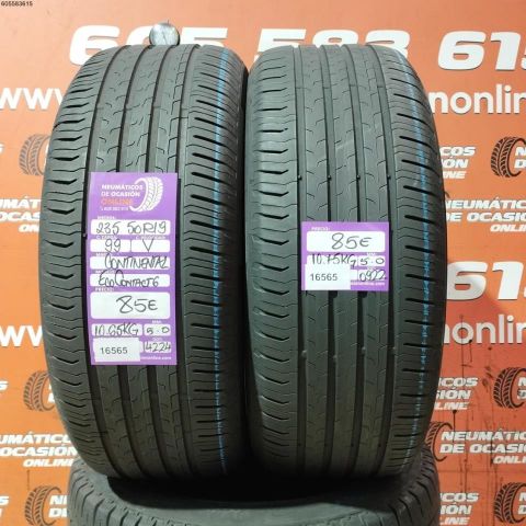 2X 235 50 R19 99V CONTINENTAL ECO CONTACT 6 5.0/5.0MM DOT 4224/0922