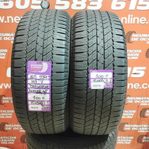 2X 265 55 R19 109V M+S BRIDGESTONE DUELER 5.2/5.2MM DOT 3024/3124