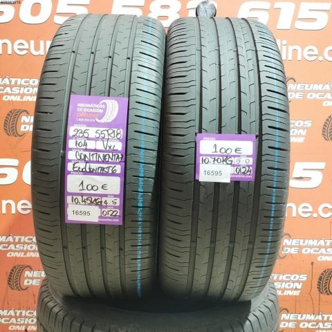 2X 235 55 R18 104V XL CONTINENTAL ECO CONTACT 6 4.5/5.0MM DOT 0122/0124