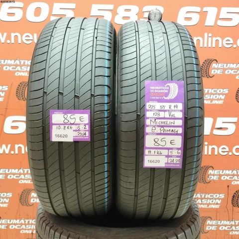 2X 225 55 R19 103V XL MICHELIN E PRIMACY 5.2/5.6MM DOT 2324/2424