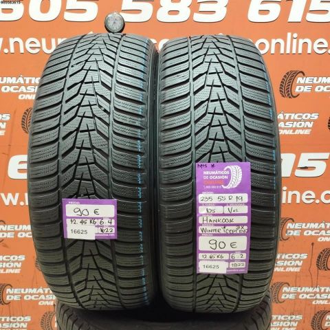 2x 235 55 R19 105V XL HANKOOK WINTER ICEPT EVO 3X 6.4/6.2MM DOT 1622/1822  REF. 16625