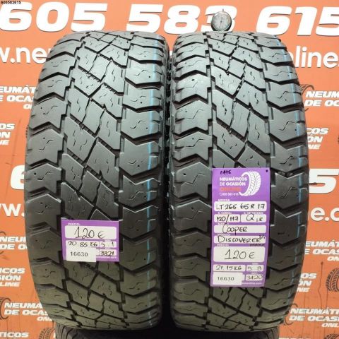 2X 265 65 R17 120/117Q M+S COOPER DISCOVER S/T MAXX 5.8/5.1MM DOT 3321/3420