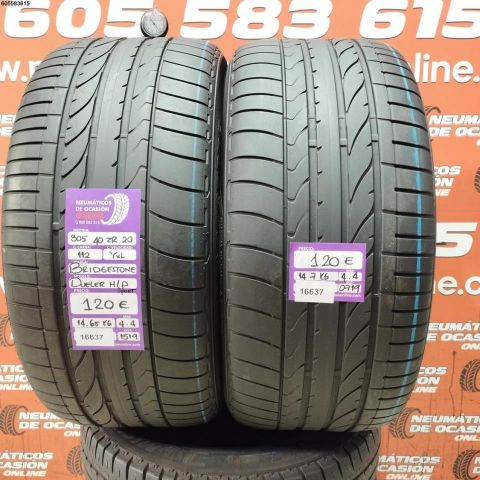 2X 305 40 ZR20 112Y XL BRIDGESTONE DUELER H/P SPORT 4.4/4.4MM DOT 1519/0719