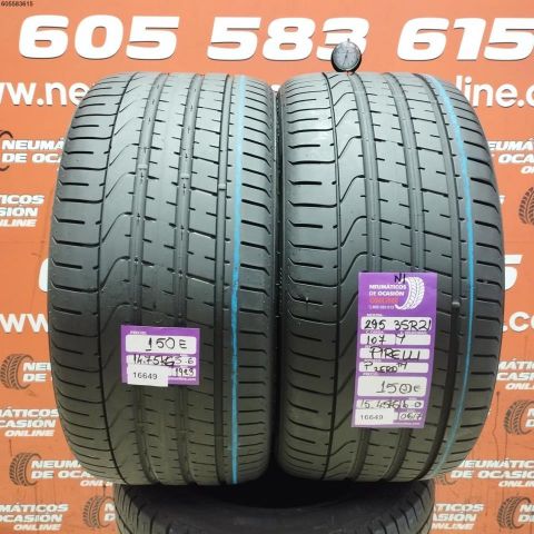 2X 295 35 R21 107Y PIRELLI P ZERO TM 5.6/6.0MM DOT 1923/0617