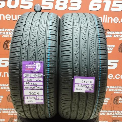 2X 235 50 R20 104W XL M+S* JLR PIRELLI SCORPION ZERO ALL SEASON 5.5/6.2MM DOT 4023/4023