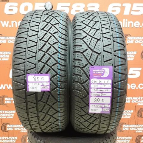 2X 275 65 R17 115T M+S MICHELIN LATITUDE CROSS 6.4/6.7MM DOT 4810/3610