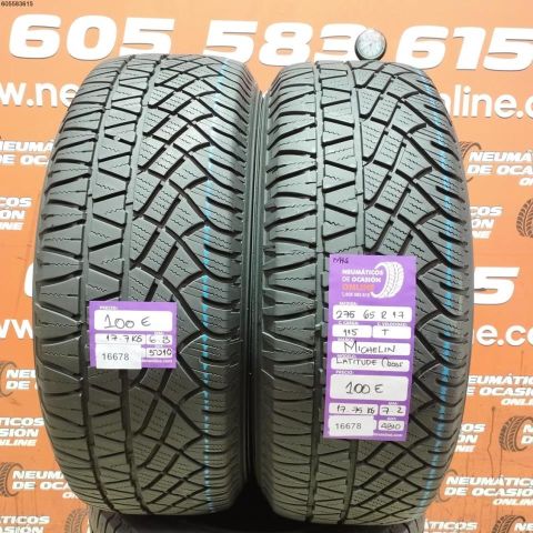 2X 275 65 R17 115T M+S MICHELIN LATITUDE CROSS 6.8/7.2MM DOT 5010/4810