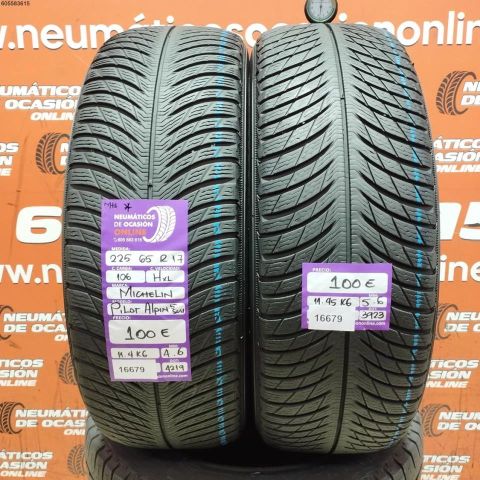 2X 225 65 R17 106H XL M+S* MICHELIN PILOT ALPIN 5SUV 4.6/5.6MM DOT 4519/3923