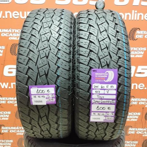 2X 235 60 R18 107V M+S TOYO OPEN COUNTRY A/T 5.8/6.8MM DOT 0516/2420