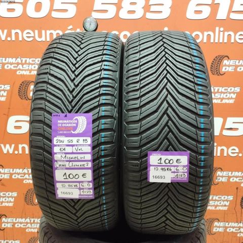 2X 235 55 R18 104V XL M+S* MICHELIN CROSS CLIMATE 2 6.0/6.0MM DOT 4123/4123