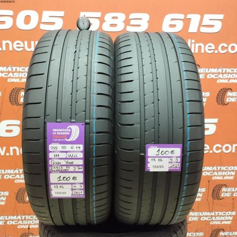 2X 255 55 R19 111W XL GOODYEAR EAGLE F1 ASYMETRIC 2SUV 5.3/5.3MM DOT 2421/2421