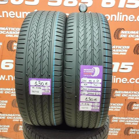 2X 235 45 R21 101T XL CONTINENTAL ECO CONTACT 6Q 5.2/5.2MM DOT 0125/0125