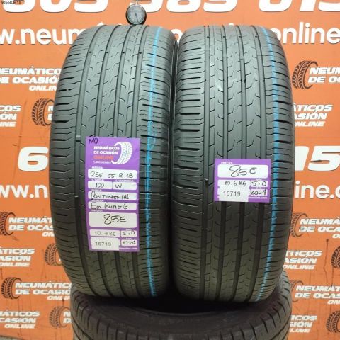 2X 235 55 R18 100W MO CONTINNETAL ECO CONTROL 6 5.0/5.0MM DOT 1224/4024
