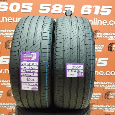 2X 235 55 R19 105W XL SUV MICHELIN PRIMACY 4 4.6/5.1MM DOT 0322/0122
