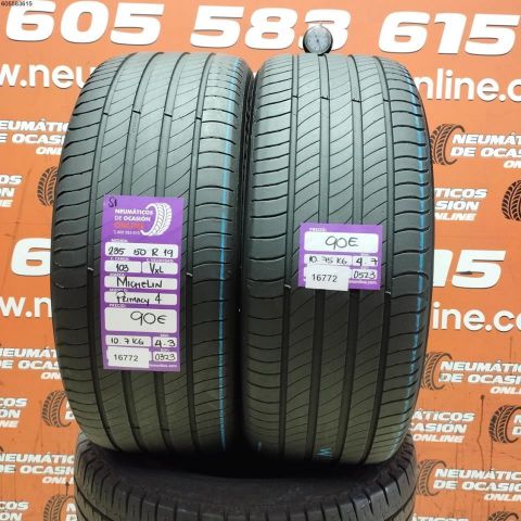 2X 235 50 R19 103V XL S1 MICHELIN PRIMACY 4 4.3/4.9MM DOT 0323/0523
