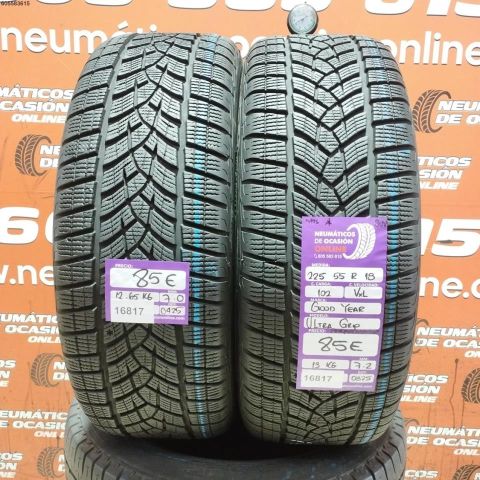 2x 225 55 R18 102V XL GOODYEAR ULTRAGRIP 7.2/7.0MM  DOT 0425/0325  REF. 16817