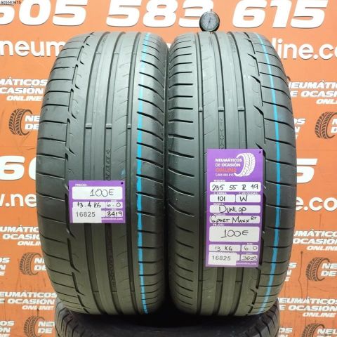 2X 235 55 R19 101W DUNLOP SPORT MAXX RT 6.0/6.0MM DOT 3417/3623 