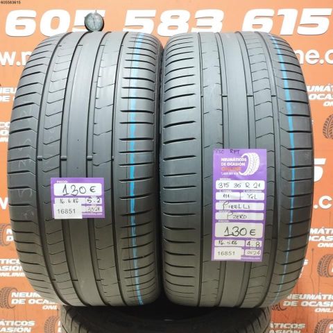 2X 315 35 R21 111Y XL RFT PIRELLI P ZERO 4.8/5.2MM