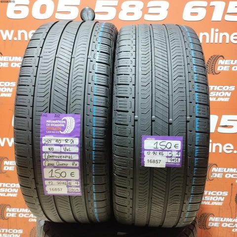 2X 255 40 R21 102V XL M+S AR CONTINENTAL CROSS CONTACT RX 5.4/5.4MM 
