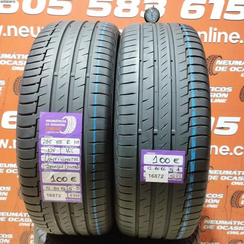 2X 235 55 R19 105V XL CONTINENTAL PREMIUM CONTACT 6 5.0/5.4MM