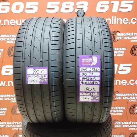 2X 245 45 R19 102Y MO HANKOOK VENTUS S1 EVO 3 4.6/5.0MM 