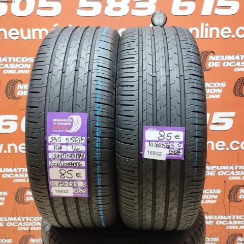 2X 235 55 R18 104V XL CONTINENTAL ECO CONTACT 6 5.3/5.5MM 