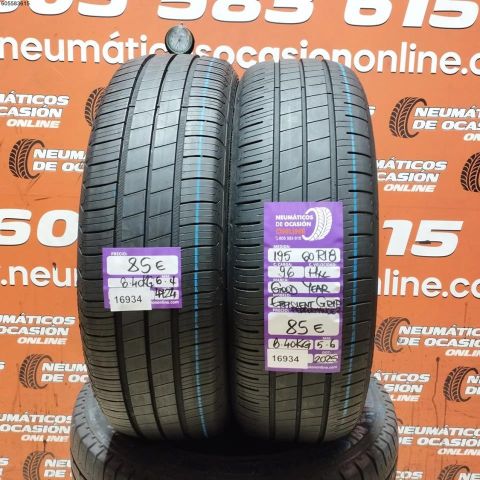 2X 195 60 R18 96H XL GOODYEAR EFFICIENT GRIP PERFORMANCE 2 5.6/6.4MM 