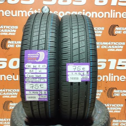 2X 175 65 R17 87H GOODYEAR EFFICIENT GRIP PERFORMANCE 2 6.8/6.8MM 