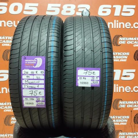 2X 215 55 R18 99V XL S1 MICHELIN PRIMACY 4 5.0/5.1MM 