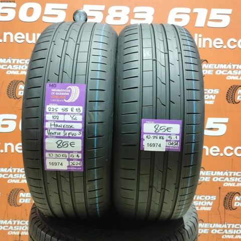 2X 225 55 R18 102Y XL MO HANKOOK VENTUS S1 EVO 3 5.4/5.1MM DOT 2624/0424