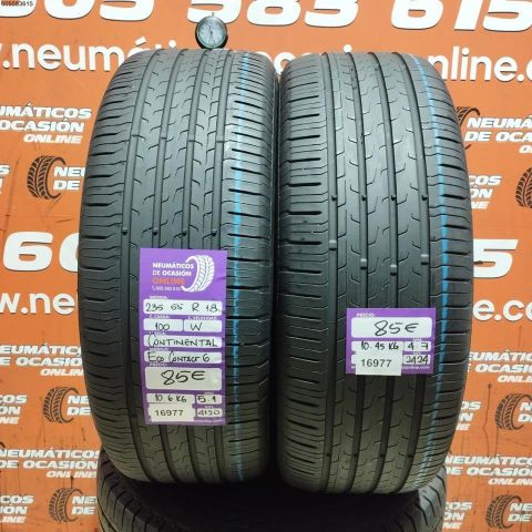 2X 235 55 R18 100W CONTINENTAL ECO CONTACT 6 5.1/4.7MM DOT 4120/2424