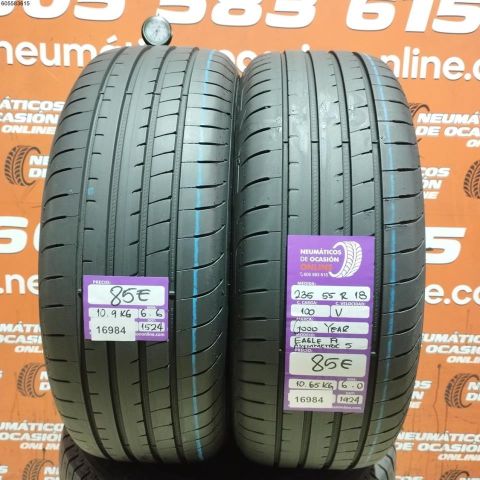 2X 235 55 R18 100V GOODYEAR EAGLE F1 ASYMETRIC 5 6.0/6.6MM DOT 1524/1924
