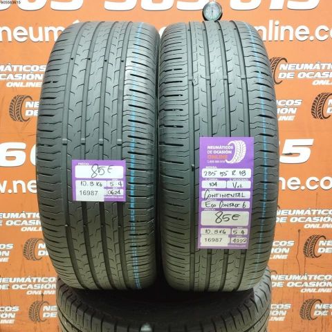 2X 235 55 R18 104V XL CONTINENTAL ECO CONTACT 6 5.4/5.4MM DOT 0624/4222