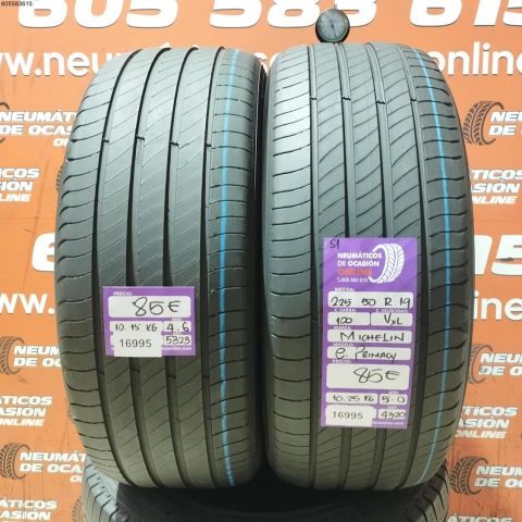 2X 225 50 R19 100V XL S1 MICHELIN E PRIMACY 4.6/5.0MM DOT 5323/4320