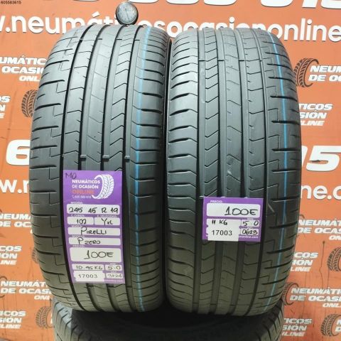2X 245 45 R19 102Y XL MO PIRELLI P ZERO 5.0/5.0MM DOT 3124/0623