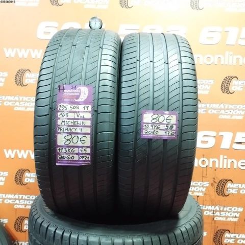 2X 235 50 R19 103V XL S1 MICHELIN PRIMACY 4 5.5/5.0MM DOT 0721/4720
