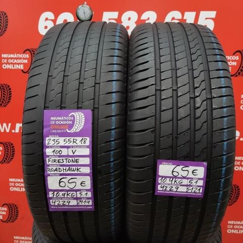 2X 235 55 R18 100V FIRESTONE ROADHAWK OCASIÓN DOT: 2919/5121 - 5.1/5.1mms