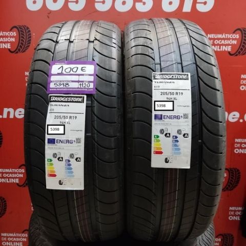 2x 205 50 R19 94H XL 8.0/8.0mm Bridgestone Turanza ECO Ref.5398
