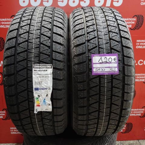 2x 255 55 R18 109T XL 8.0/8.0mm Bridgestone Blizzak DM-83 Ref.5430