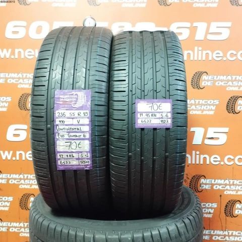 2X 235 55 R18 100V CONTINENTAL ECO CONTACT 6 5.4/5.4MM DOT 5020/1122