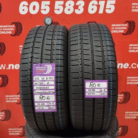 2X 225 55 R17C 109/107H M+S* IMPERIAL SNOW DRAGON VAN  6.7/6.7MM DOT 2622/2622
