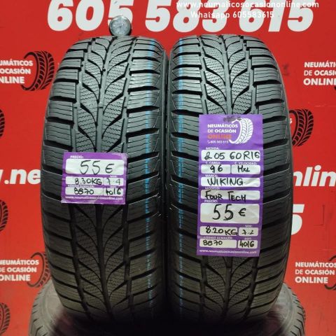 2x 205 60 R16 96H XL 7.4/7.2 mm Wiking Four Tech M+S Ref.8870