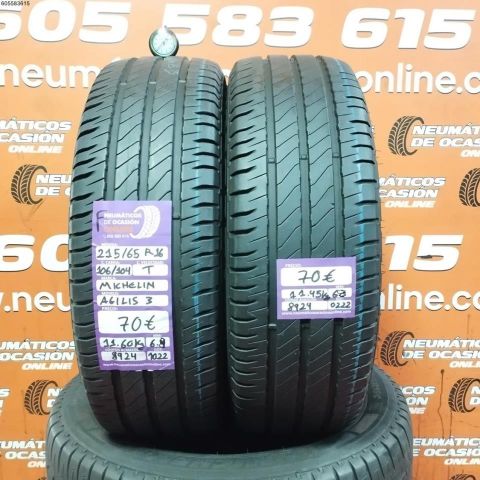 2x 215 65 R16 106 104T MICHELIN AGILIS 3 6.8/6.8MM DOT 1022/0222
