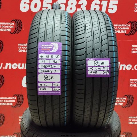 195 55 R20 95HXL MICHELIN PRIMACY3 5.2/5.5mm REF:9715
