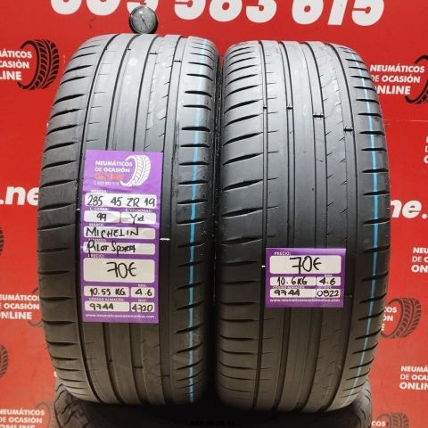 2X 235 45 ZR19 99Y MICHELIN PILOT SPORT OCASIÓN DOT: 4720/0822 - 4.6/4.6mms